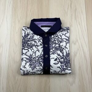 Greyson Golf Performance Dragonfly Garden Polo Golf Shirt AOP Mens Size Medium